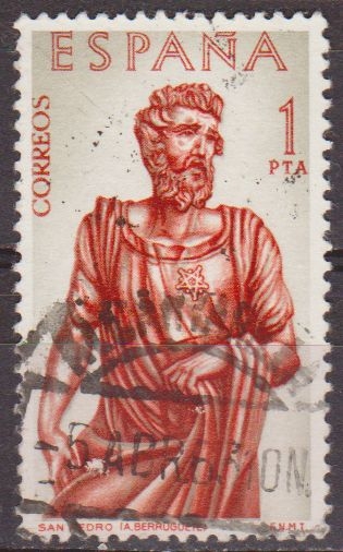 z vendido España 1962 1440 Sello º Pintor Alonso de Berruguete San Pedro Timbre Espagne Spain Spagna Espana Spanje Spanien 